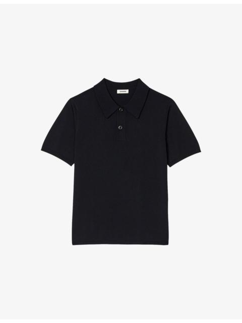 Sandro Stretch-woven polo-shirt