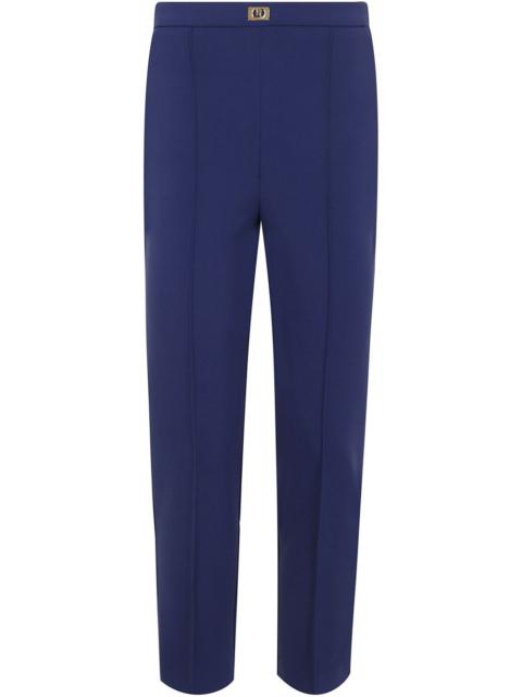 ELISABETTA FRANCHI logo-plaque trousers