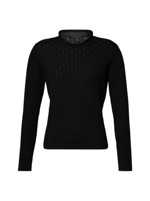 Louis Vuitton Signature Pointelle Pullover