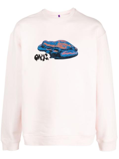OAMC frog-print cotton jumper