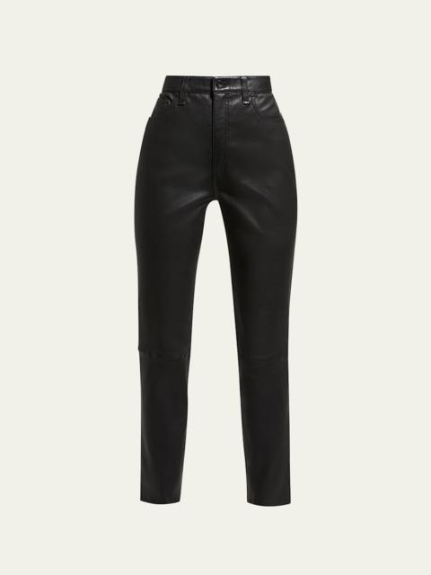 rag & bone Nina Leather High-Rise Pants
