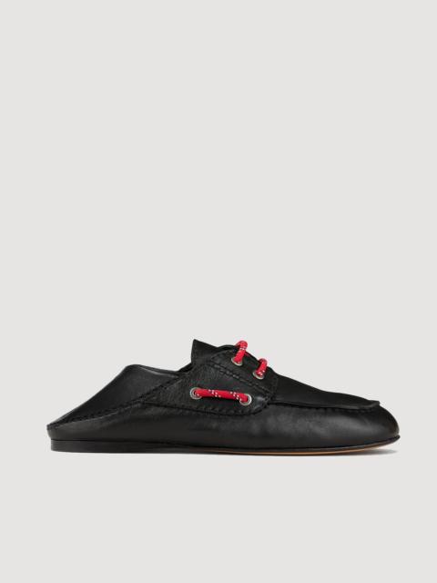 Sandro LEATHER BOAT SHOE LOAFERS