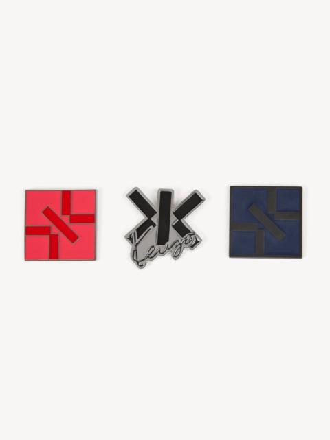 KENZO 'KENZO Double K' set of pins