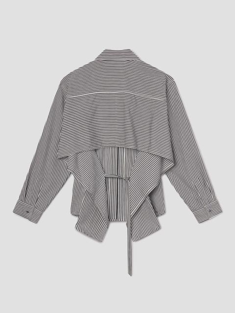 AGOLDE THEO SHIRT IN SOLENE STRIPE