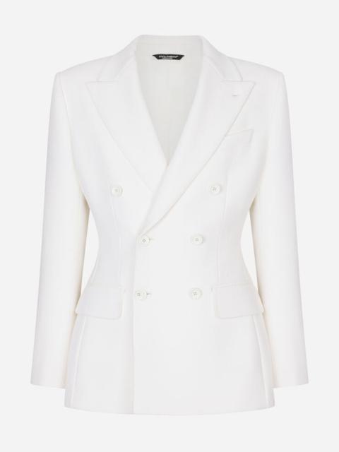 Dolce & Gabbana Double-breasted stretch wool crepe Dolce-fit jacket