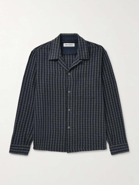 Our Legacy Heusen Convertible-Collar Checked Woven Shirt
