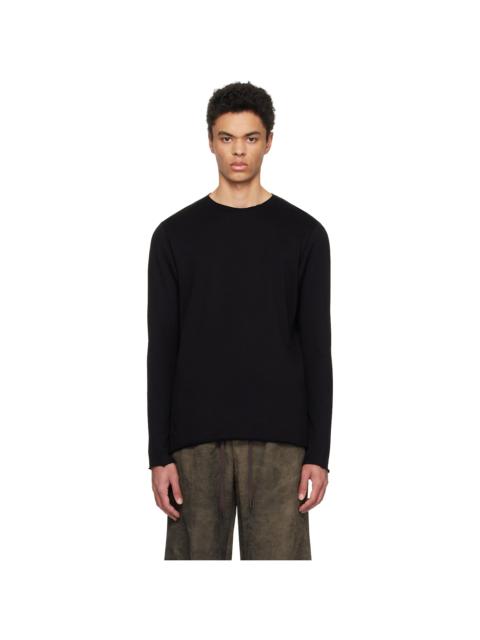 Devoa Black Soft Sweatshirt