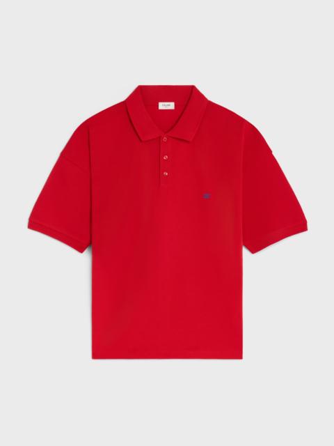 CELINE polo shirt IN PIQUE COTTON JERSEY