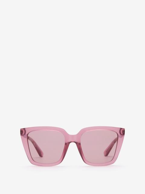 Burberry Check Engraved Square Sunglasses​