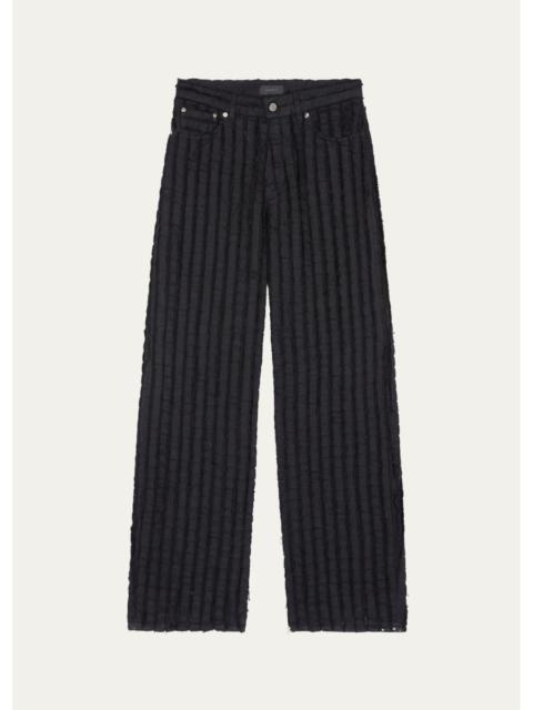 HAIKURE Bethany Striped Wide-Leg Pants