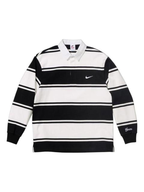 Supreme Supreme x Nike Stripe Rugby 'Black' SS25KN1-BLACK