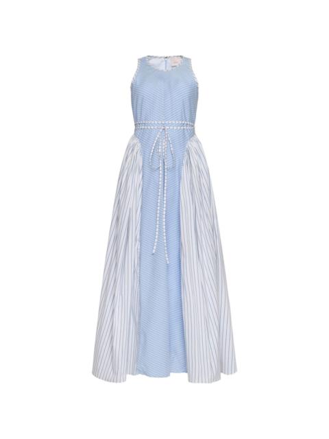 Cinq à Sept Emin striped tie-waist maxi dress