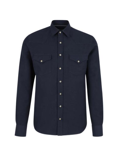 buttoned western shirt
