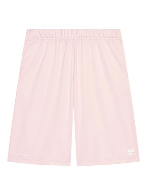 courrèges elasticated-waistband logo-detail shorts