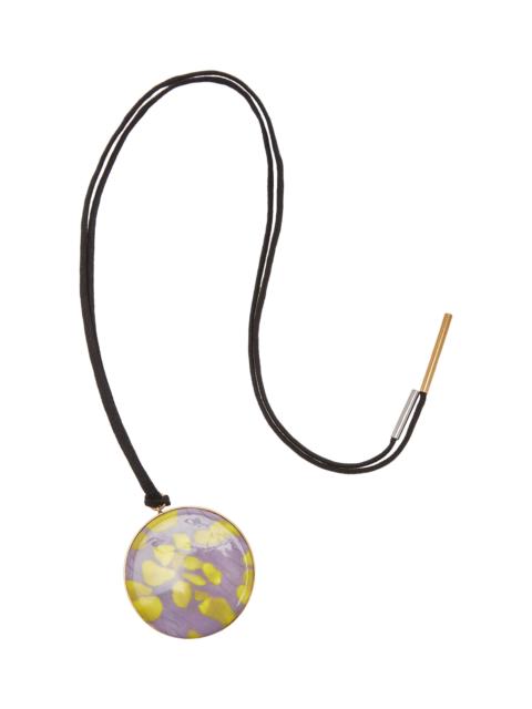 Dries Van Noten Enamel Pendant Necklace