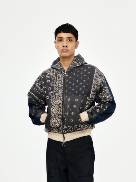 Kapital SWT KNIT BANDANA BIVOUAC HOODED BLOUSON (BLACK)