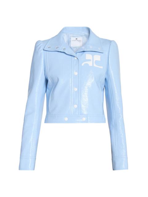 courrèges Women's Reedition Vinyl Jacket - Sky