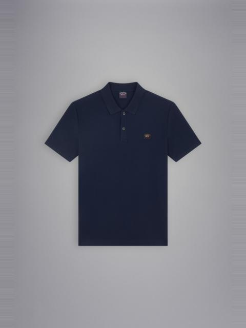 Paul & Shark COTTON PIQUÉ POLO WITH ICONIC BADGE