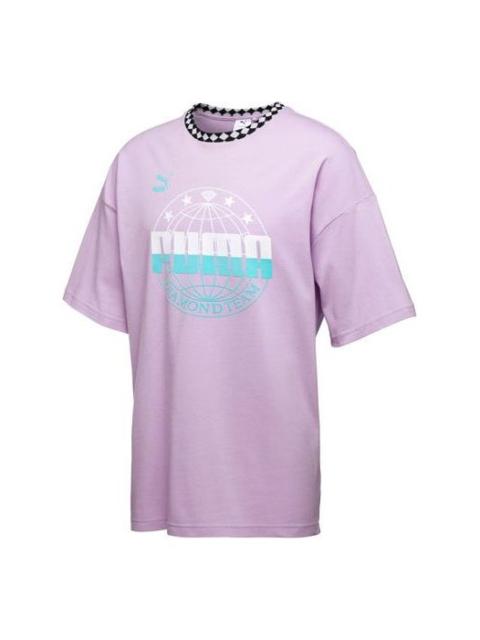 PUMA PUMA X Diamond Oversize Tee 'Purple' 575357-81