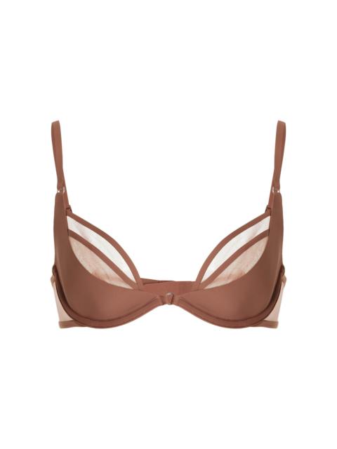 NENSI DOJAKA Nensi Dojaka for Calvin Klein Plunge Bra brown