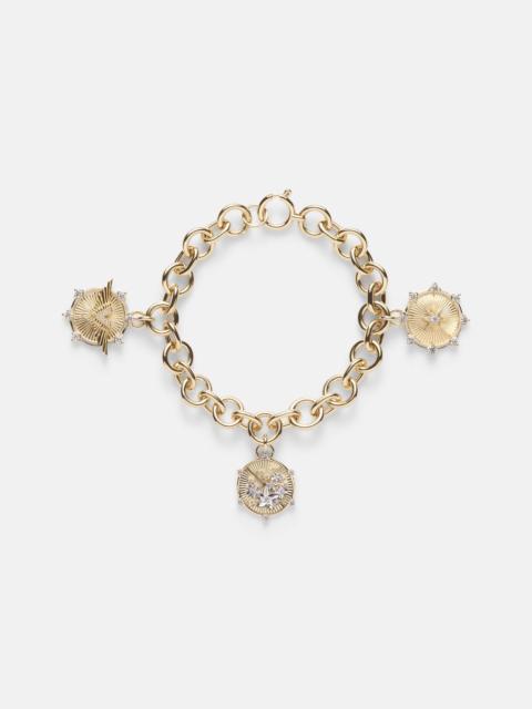 FOUNDRAE Resilience and Blossom 18kt gold bracelet with diamonds