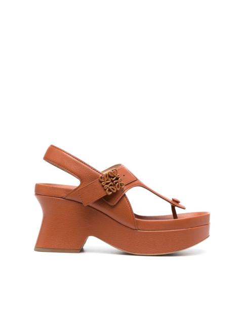 Ease 90mm leather flatform sandals