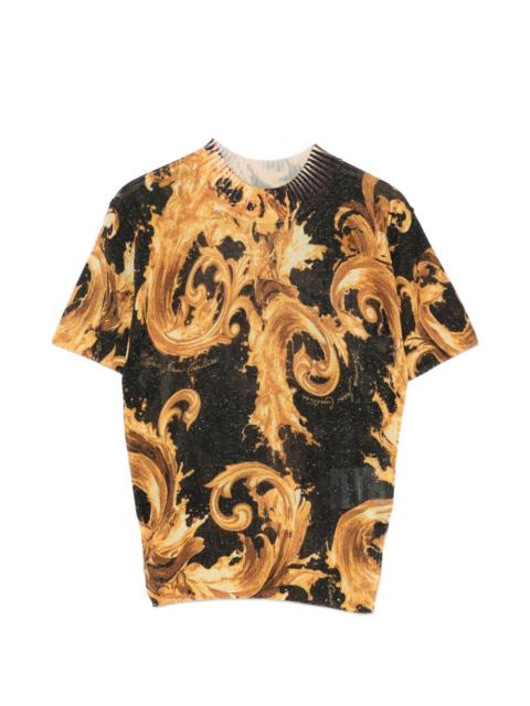 VERSACE JEANS COUTURE baroque-print T-shirt