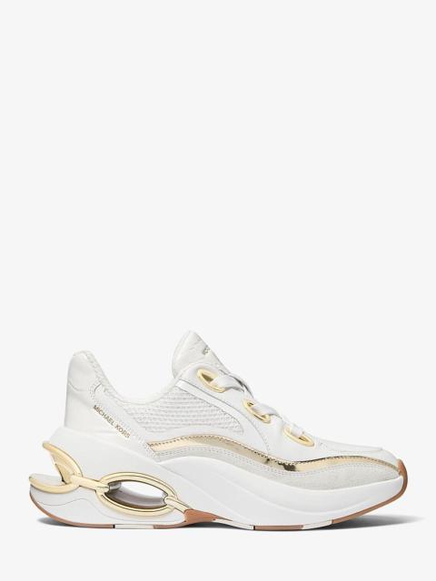 MICHAEL KORS Toni Mixed-Media Trainer
