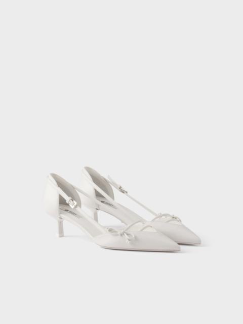 Prada Open-side leather pumps