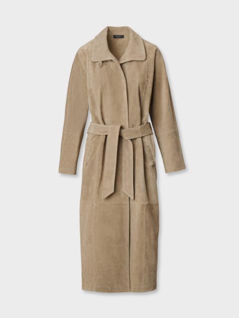 rag & bone Marlene Suede Trench Coat