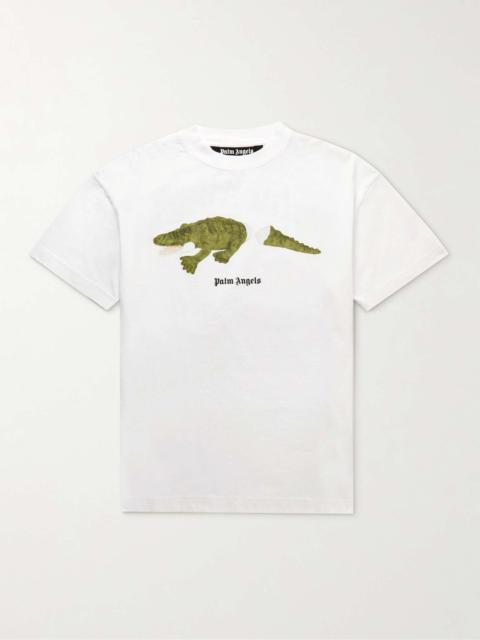 Palm Angels Logo-Print Cotton-Jersey T-Shirt