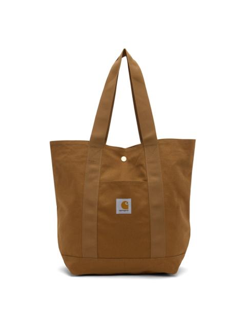 Carhartt logo-patch canvas tote bag