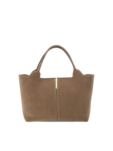 Tod's suede leather tote bag