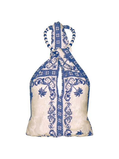 Johanna Ortiz Women's Galena Cantos Andaluz Halter Top - Ecru