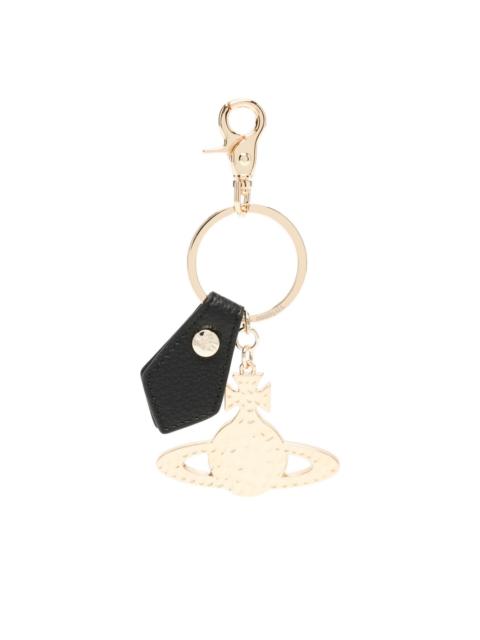 Vivienne Westwood Orb-embellished leather keyring