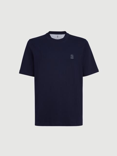 Brunello Cucinelli Cotton jersey crew neck T-shirt with logo