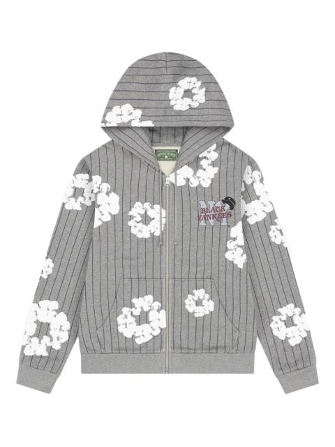 DENIM TEARS pinstripe wreath zip hoodie