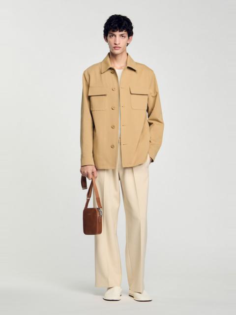 Sandro OVERSIZED SHIRT WITH POCKETS