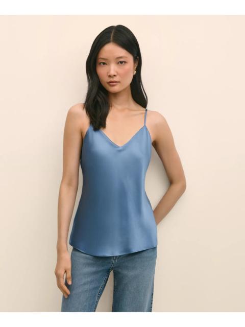 Brooks Brothers V-Neck Cami in Washable Silk Charmeuse