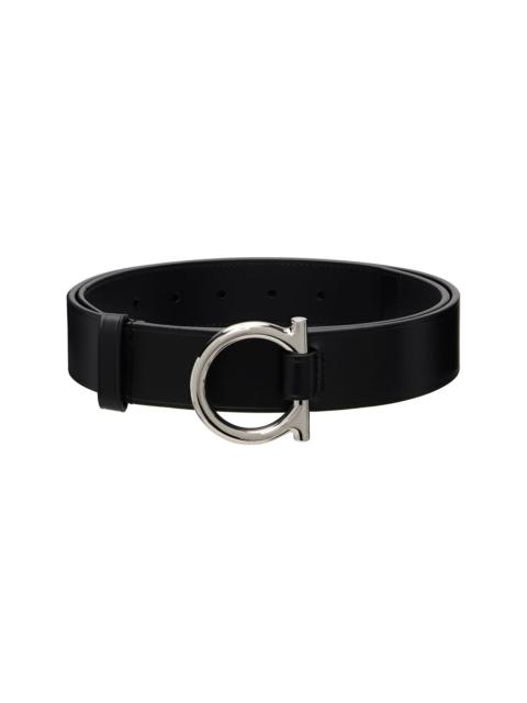 FERRAGAMO Black Fixed Belt