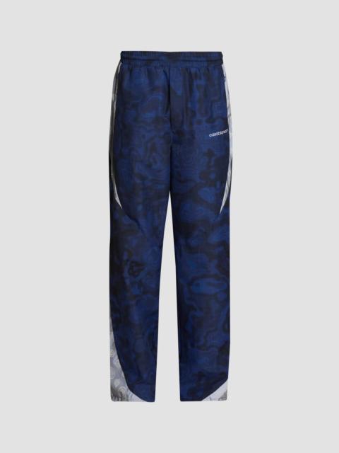 CASABLANCA Men's Printed Wide-Leg Track Pants - Blue