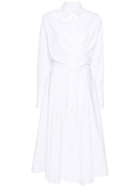 VIKTOR & ROLF shirt wrap maxi dress