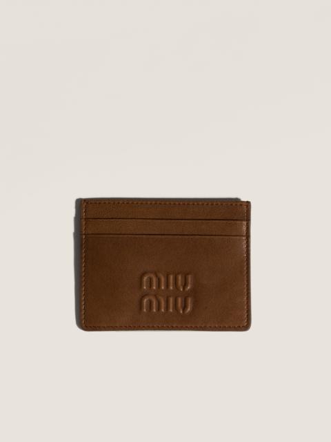 Miu Miu Nappa leather card holder