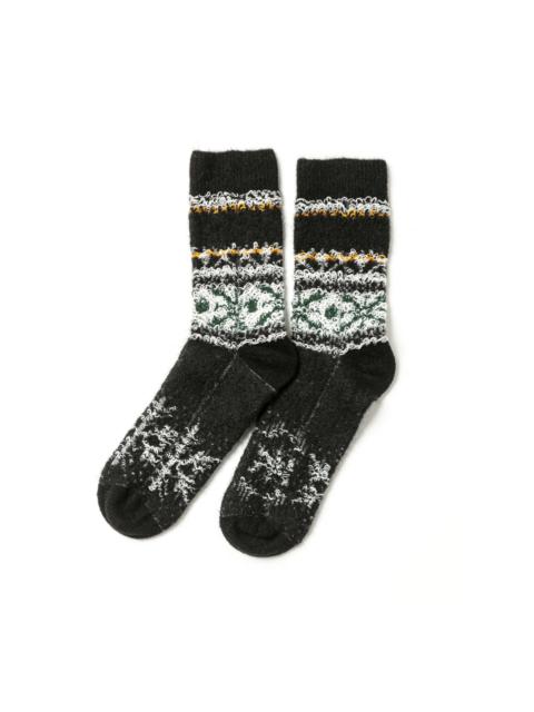 sacai Pattern Knit Jacquard Socks