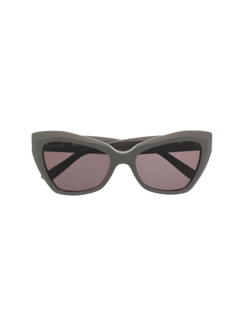 logo-plaque butterfly sunglasses