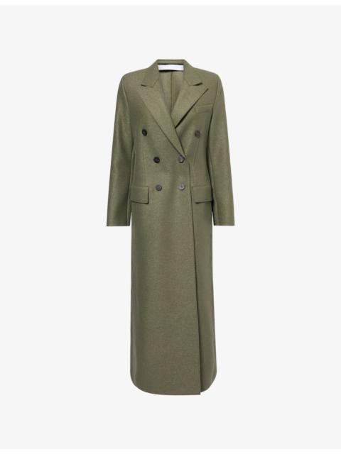 Harris Wharf London Tailored Long Pressed Wool Coat