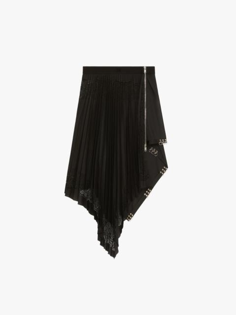Givenchy ASYMMETRICAL SKIRT WITH METALLIC DETAILS AND BANDANA PRINT