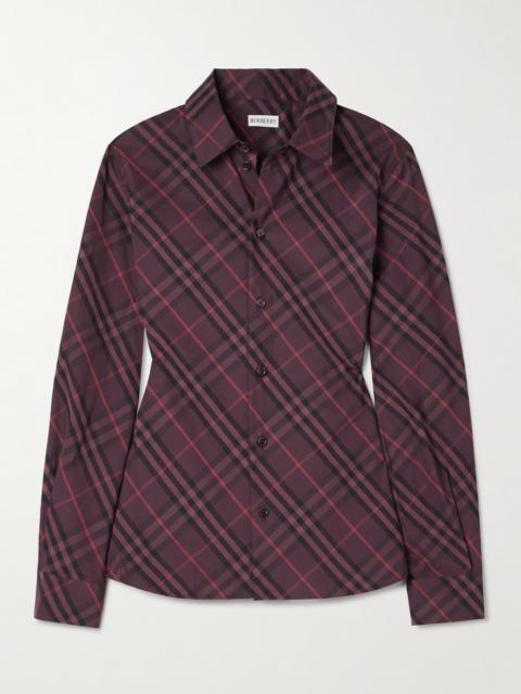 Burberry Checked Cotton-poplin Shirt