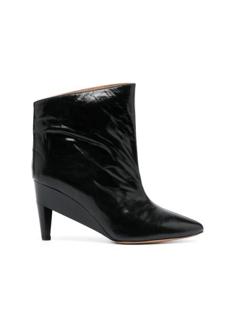 Dylvee 80mm pointed-toe boots