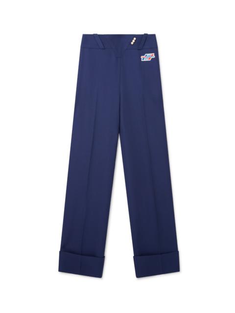 Navy Waist Panel Trousers